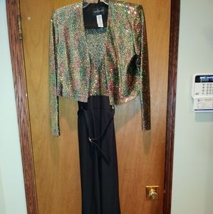 Sequin Jumpsuit with Jacket